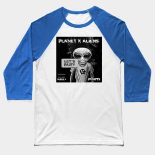 Retro 80's Alien Sci Fi Comic Book Style Baseball T-Shirt